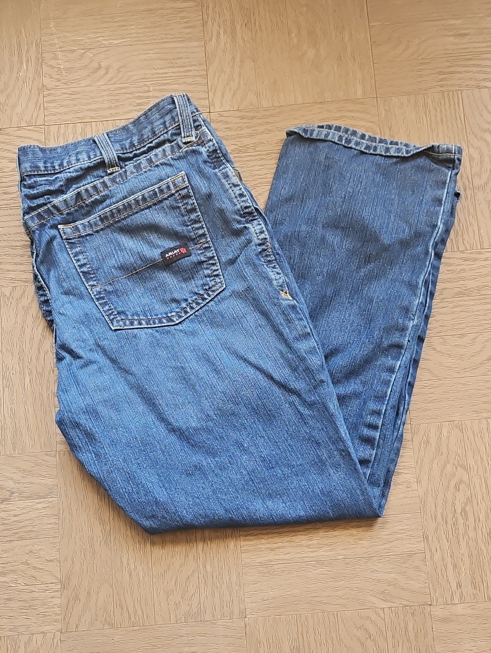Ariat Men's Straight Blue Denim Jeans